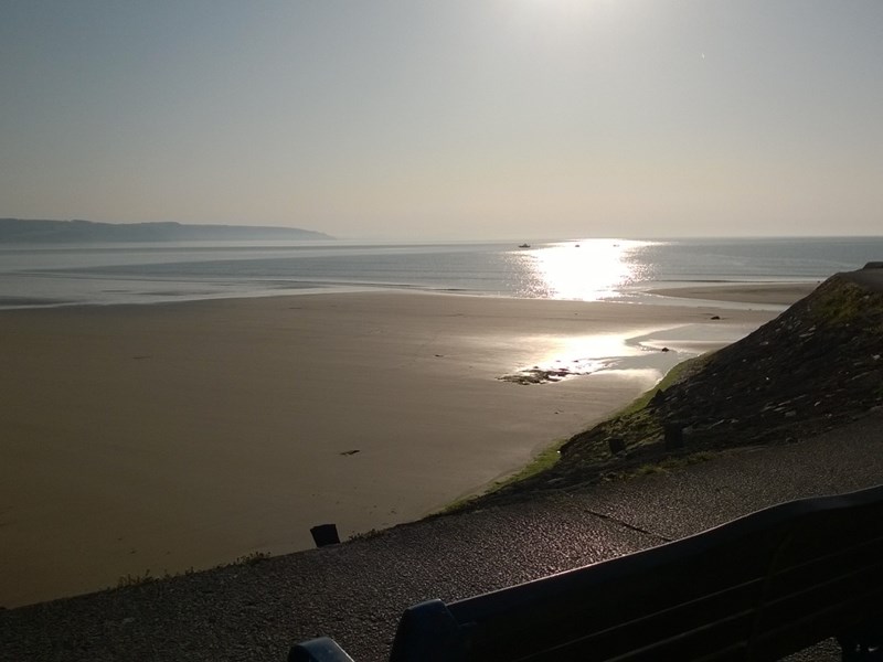 Empty Saundersfoot Beach